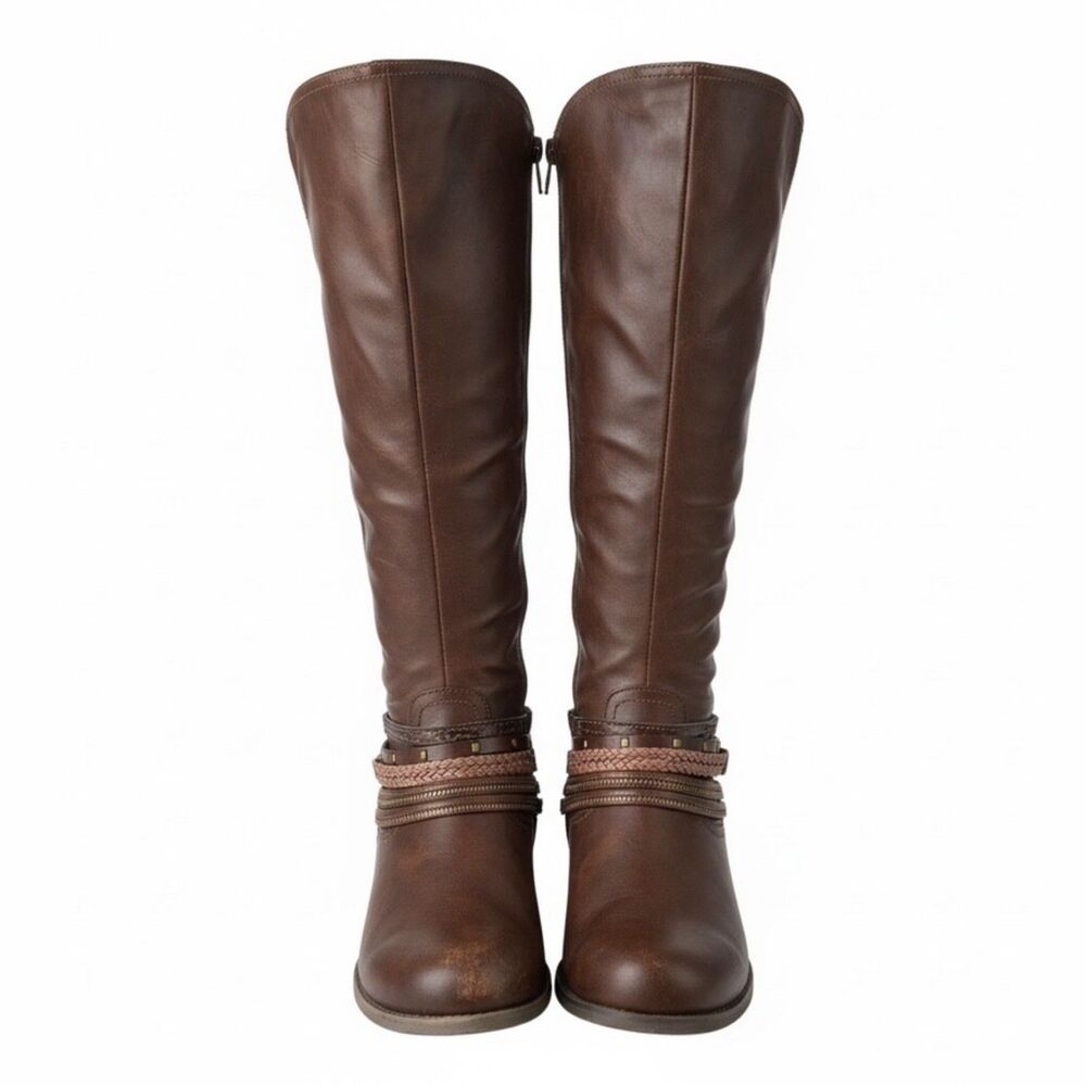 Womens 8.5 EUC Chestnut Brown Riding Boots